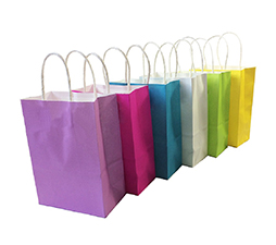 Plain color kraft paper bag